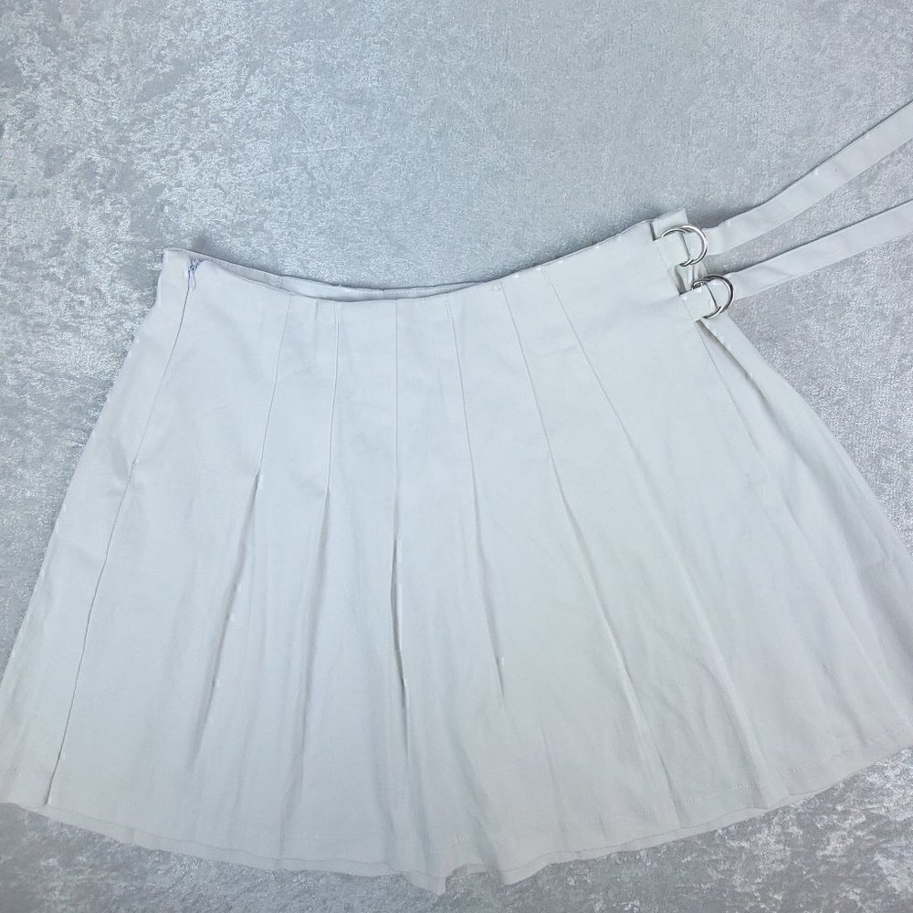Hesperus White 95% Cotton Wrap Skirt With 2 Pull Straps. Size XL (14 Jr) NWT